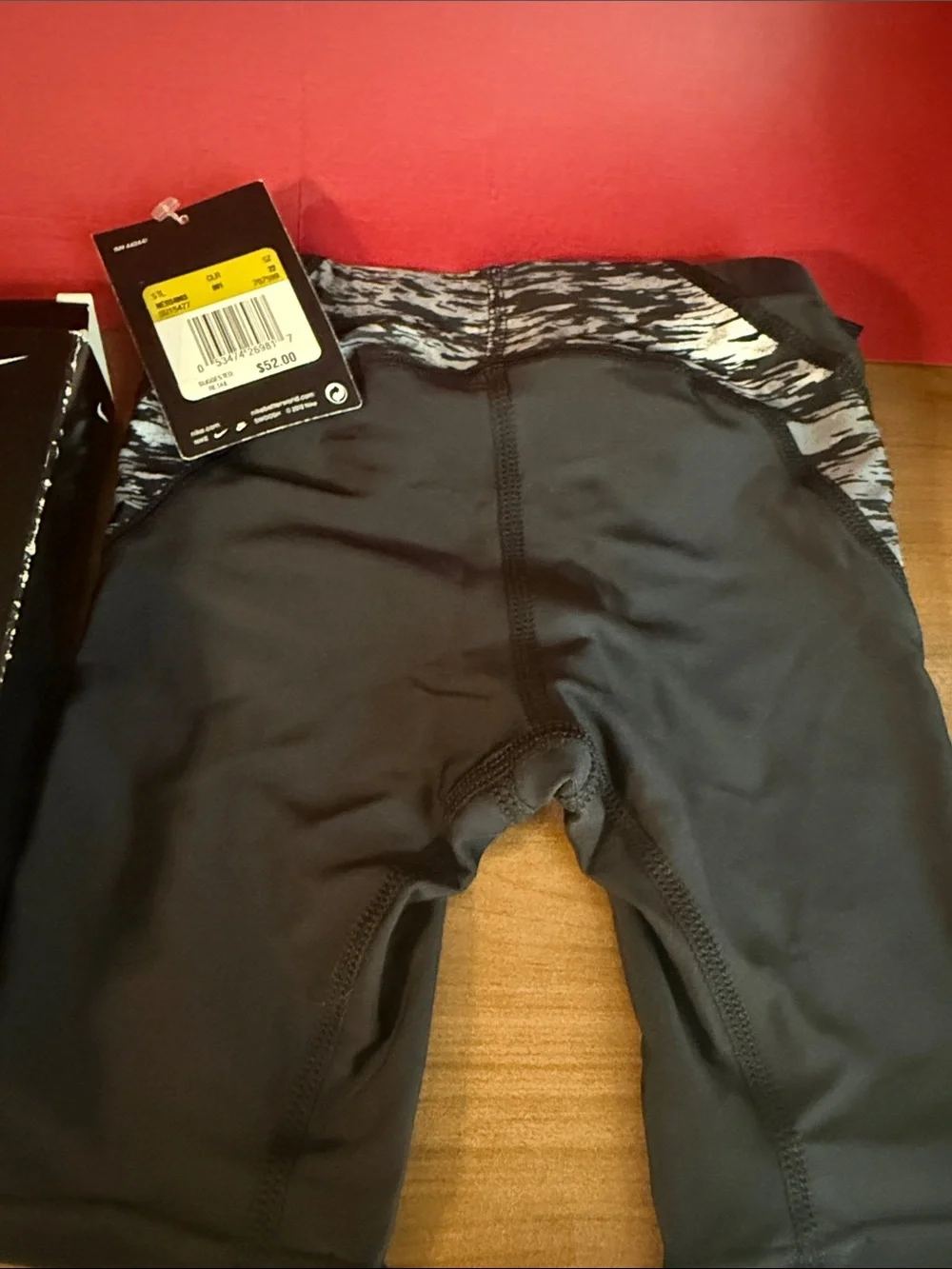 NWT Nike Swim Foil Evolve Jammer Swimsuit Black Gray Size 22 NESSA125